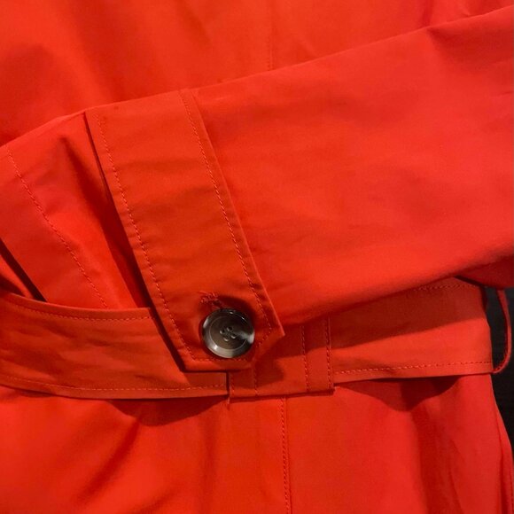 Sam Edelman. Size Lg. Mid-length. Poppy Orange. Gorgeous Trench! - Picture 14 of 16